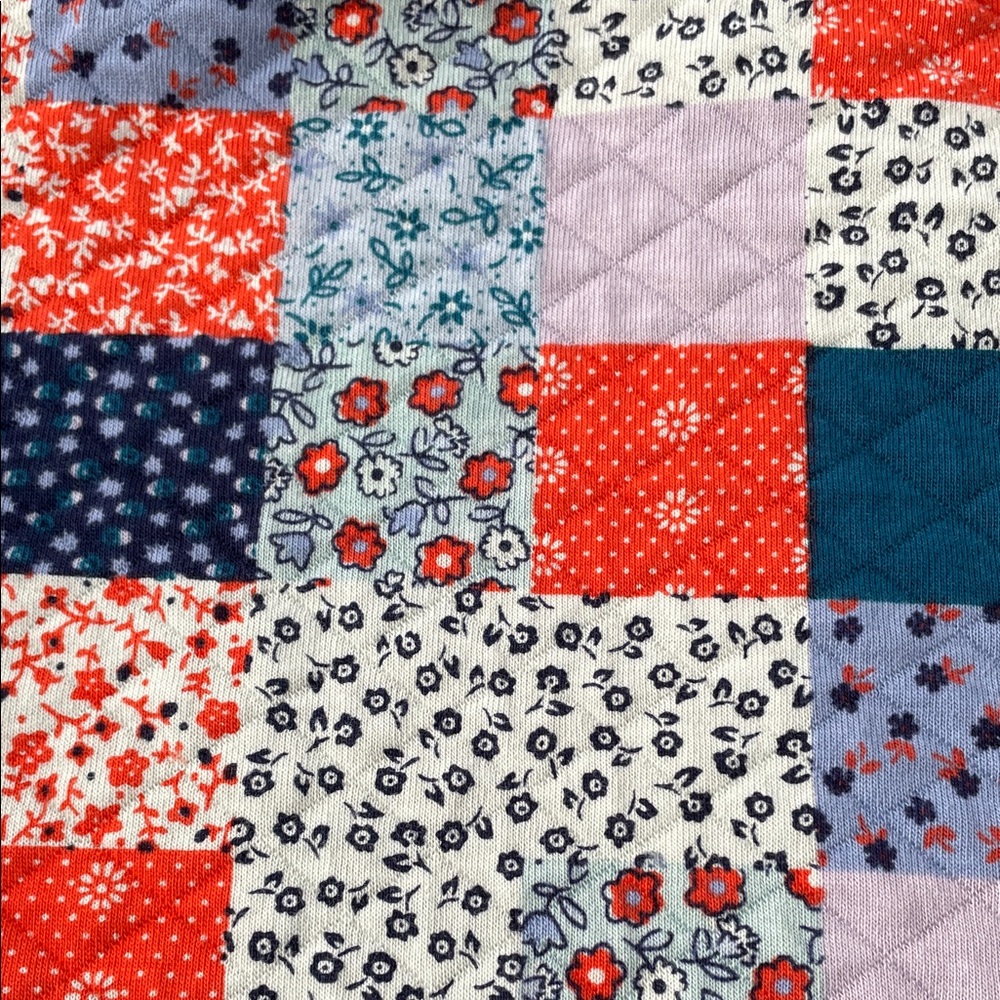 Lands’ End Quilted Patchwork Pullover Sweatshirt … - image 5